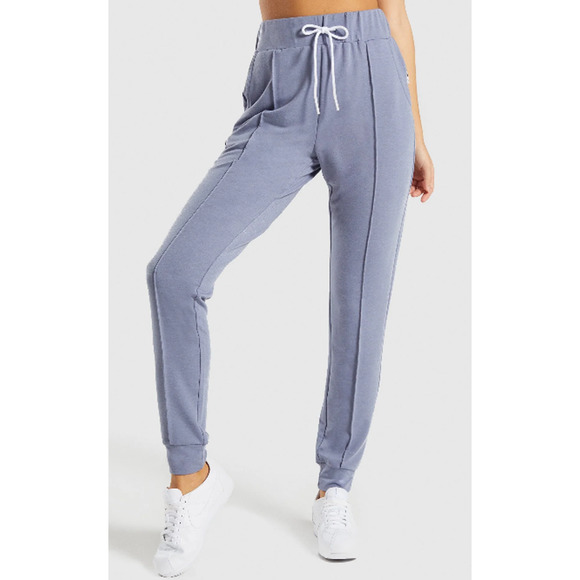Gymshark Women's Solace Bottoms 2.0 Steel Blue Jogger Pants Sweats - Size Small - Picture 3 of 9